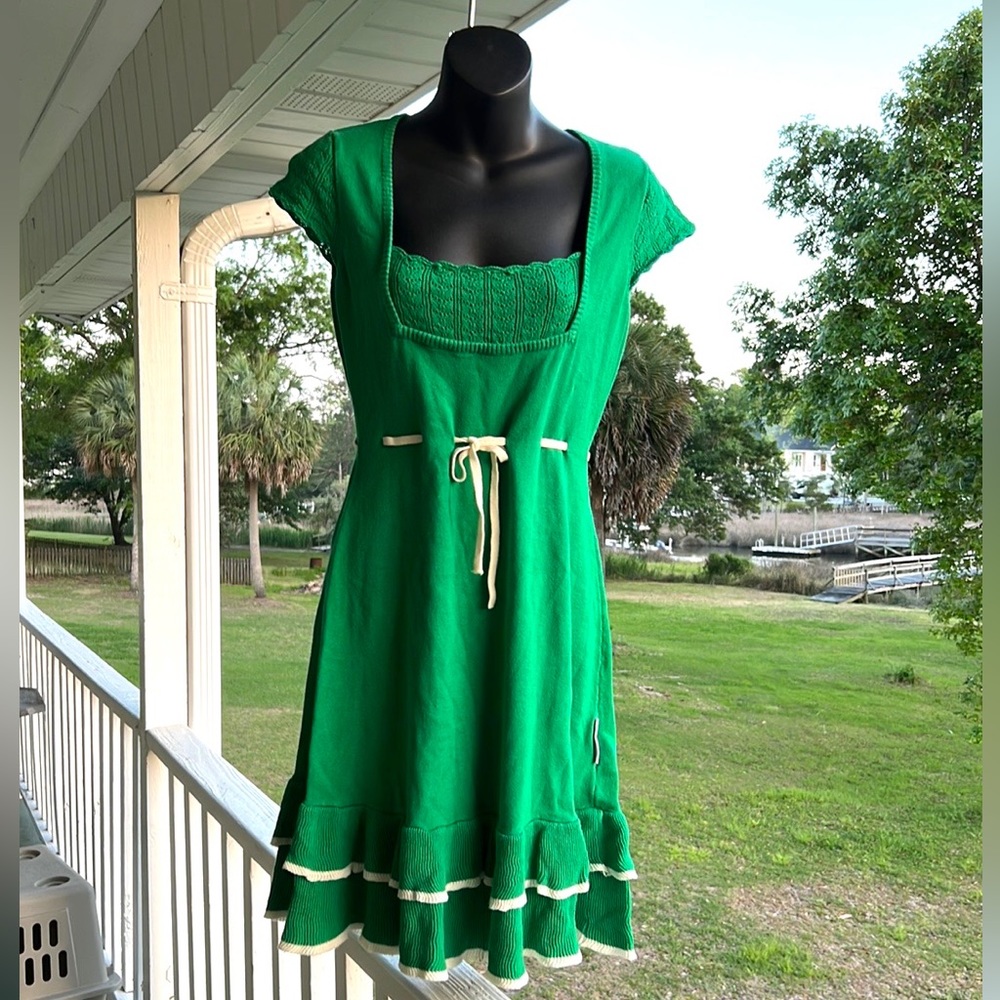 Bluttsschwester Green Knit Summer Dress 👗 Germany